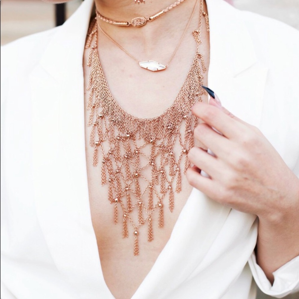 Georgina Necklace in Rose Gold